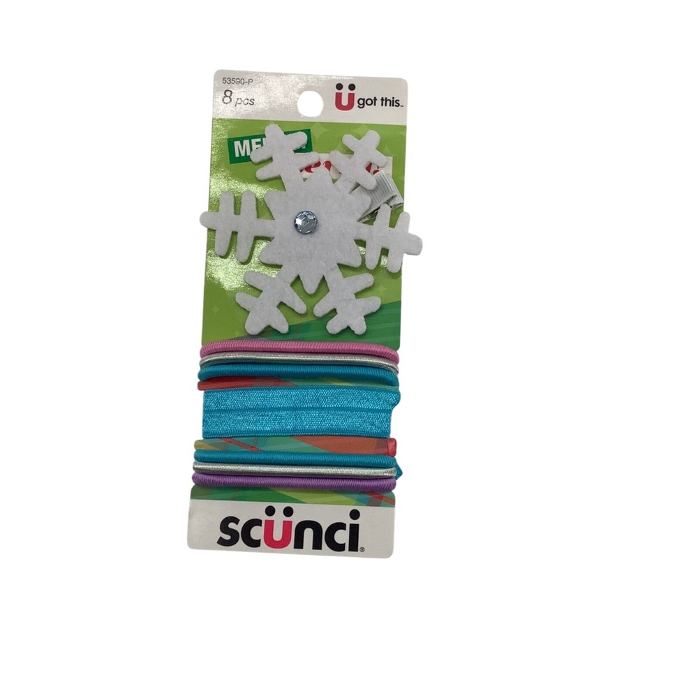 Scunci Hair Accessories Snow Flakes Assortment Ties Women's 53590-P